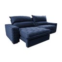 Ver imagem 7 de Sofá Retrátil e Reclinável 3,15m Molas Ensacadas Cama inBox Elegance com ThermoGel Velusoft Azul