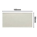 Ver imagem 3 de Kit 10 Lente Transparente Incolor Mascara Solda Retangular