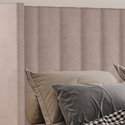 Cabeceira Queen 158 cm Barcell Veludo Rose Soon - 6