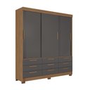 Ver imagem 2 de Guarda-roupa Casal 3 Portas de Correr 9 Gavetas 194,40cm Morretes Santos Andirá