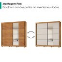 Ver imagem 6 de Guarda Roupa Casal 2 Portas de Correr com Espelho 232 cm Copacabana Cedro Rudk