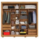 Ver imagem 4 de Guarda Roupa Casal 2 Portas de Correr com Espelho 232 cm Copacabana Cedro Rudk