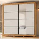 Ver imagem 7 de Guarda Roupa Casal 2 Portas de Correr com Espelho 232 cm Copacabana Cedro Rudk