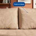 Ver imagem 6 de Sofá Living Austin 2 Lugares 160cm Bege Veludo Lojas Curitibanas