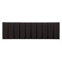 Ver imagem 2 de Cabeceira King Linho Preto Placa Modulada Estofada Ripada Adesiva