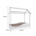 Ver imagem 5 de Quarto Infantil com 1 Minicama Montessoriana 1 Estante Retrô e Baú com Tampo Espresso Móveis