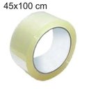 Ver imagem 2 de KIT 10 FITA ADESIVA TRANSPARENTE 100 METROS 45MM X 100M PARA CAIXA DE PAPELAO PACOTES EMBALAGEM