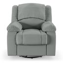 Ver imagem 2 de Poltrona do Papai Reclinável Sala de Cinema Madrid Glider Manual Giratória USB PU Cinza G23 Gran Bel