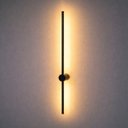 Ver imagem 5 de Arandela LED de Parede Lina 90cm Preta 10W 3000k 800LM Moderna Nordecor 2751 ST3290