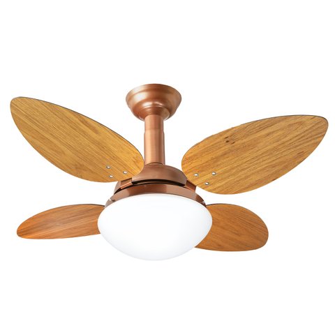 Ventilador de Teto Jet Venti-delta Cobre 4Pás Freijó 220 V