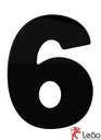 Ver imagem 1 de Numero Residencial Preto Nº 6 Leão 9306