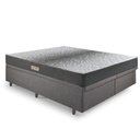 Ver imagem 1 de Cama Baú Queen 158x198 Linho Cinza com Dual Firm Espuma Ecoflex