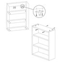 Ver imagem 5 de Gabinete e Armario com Espelho para Banheiro B95 Branco Montana Novam Branco Montana
