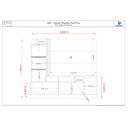 Ver imagem 3 de Estante para TV e Home Theater até 60 Polegadas 200cmx178,5cm 2 Portas Frizz Plus Branco Cinamomo/Off White