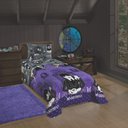 Ver imagem 2 de Edredom Solteiro Lepper Wandinha Microfibra Dupla Face Estampado Roxo