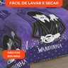 Edredom Solteiro Lepper Wandinha Microfibra Dupla Face Estampado Roxo - 5