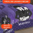 Ver imagem 5 de Edredom Solteiro Lepper Wandinha Microfibra Dupla Face Estampado Roxo