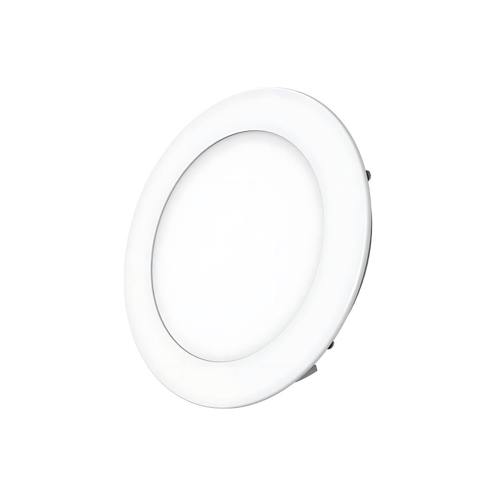 Painel Led Slim Redondo Embutir 100-240v 24w 3000k 1600 Lúmens Black ...