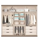 Ver imagem 5 de Roupeiro Capri Casal Mdp com 6 Portas 2,63m Carraro Avelã Cor:avelã