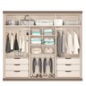 Roupeiro Capri Casal Mdp com 6 Portas 2,63m Carraro Avelã Cor:avelã - 5