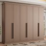 Roupeiro Capri Casal Mdp com 6 Portas 2,63m Carraro Avelã Cor:avelã - 2