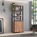 Ver imagem 1 de Estante Industrial 2 Portas 3 Prateleiras M113 183cmx70cm