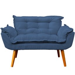 Kit Namoradeira Decorativa + 2 Poltronas Reforçadas Para Amamentação Suede - 3