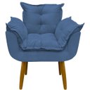 Ver imagem 2 de Kit Namoradeira Decorativa e 2 Poltronas Confortável para Sala Recepção Manicure Alice Suede