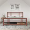 Cama Casal Robusta Aço Ferro Tamanho Queen 158cmx198cm Cor Rosê Estilo Industrial Mobbili Ca-04 - 1