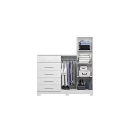 Cômoda com Espelho 5 Gavetas 2 Portas New Master Albatroz Móveis - 3 Cômoda com Espelho 5 Gavetas 2 Portas New Master Albatroz Móveis - 3