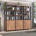 Ver imagem 1 de Estante Industrial 6 Portas 9 Prateleiras M115 183cmx210cm