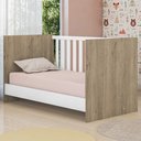 Ver imagem 2 de Berço Mini Cama Doce Sonho Carvalho/branco - Qmovi