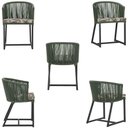 Ver imagem 5 de Mesa com 4 Cadeiras e Noronha Estofado 6 Trama Original Verde