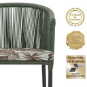 Ver imagem 3 de Mesa com 4 Cadeiras e Noronha Estofado 6 Trama Original Verde