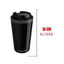 Ver imagem 3 de Copo Térmico com Tampa 400 Ml Preto - Unitermi