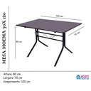 Ver imagem 4 de Jogo Mesa 1,20x70 Preta para Sorveterias e Restaurantes com 4 Cadeiras Iso Roxo