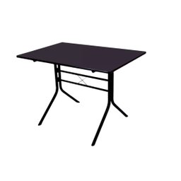 Jogo Mesa 1,20x70 Preta para Sorveterias e Restaurantes com 4 Cadeiras Iso Roxo - 3