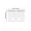 Ver imagem 2 de Cortina Maya 4,00m X 2,80m - Preto