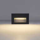 Ver imagem 5 de 5 Balizadores Leds de Embutir em Paredes e Escadas 2w Padrão 4x2 Deitada Luz Branco Quente:branco