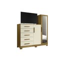 Ver imagem 2 de Cômoda com Espelho 5 Gavetas 2 Portas New Master