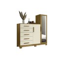 Ver mais imagens de Cômoda com Espelho 5 Gavetas 2 Portas New Master
