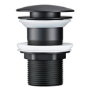 Ver imagem 1 de Válvula Ralo Click Luxo Inteligente Inox P/cuba 7/8 Preto