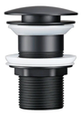 Ver imagem 1 de Válvula Ralo Click Luxo Inteligente Inox P/cuba 7/8 Preto