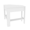 Ver imagem 3 de Escrivaninha Mesa Escritório de Canto com ME4172 1 Gaveta 76,5cm Espresso Móveis Branco