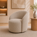 Ver imagem 2 de Poltrona Decorativa Yara Boucle Moscow Sala Estar Quarto Recepção Confortável