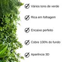 Ver imagem 5 de Painel com Folhagens Verdes Artificiais Premium Realistas 5m² Ideal para Parede de Jardim Vertical