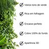 Painel com Folhagens Verdes Artificiais Premium Realistas 5m² Ideal para Parede de Jardim Vertical - 5