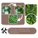 Ver imagem 6 de Painel com Folhagens Verdes Artificiais Premium Realistas 5m² Ideal para Parede de Jardim Vertical