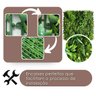Painel com Folhagens Verdes Artificiais Premium Realistas 5m² Ideal para Parede de Jardim Vertical - 6