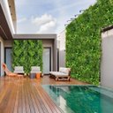 Ver imagem 2 de Painel com Folhagens Verdes Artificiais Premium Realistas 5m² Ideal para Parede de Jardim Vertical